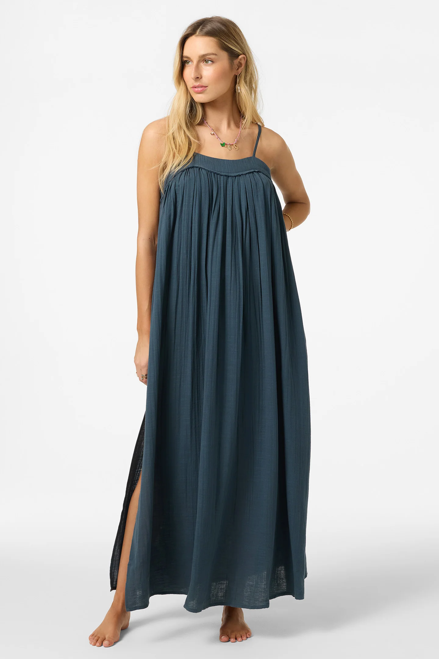 SALTWATER SOLIDS SAI MAXI COVERUP DRESS - Image 2