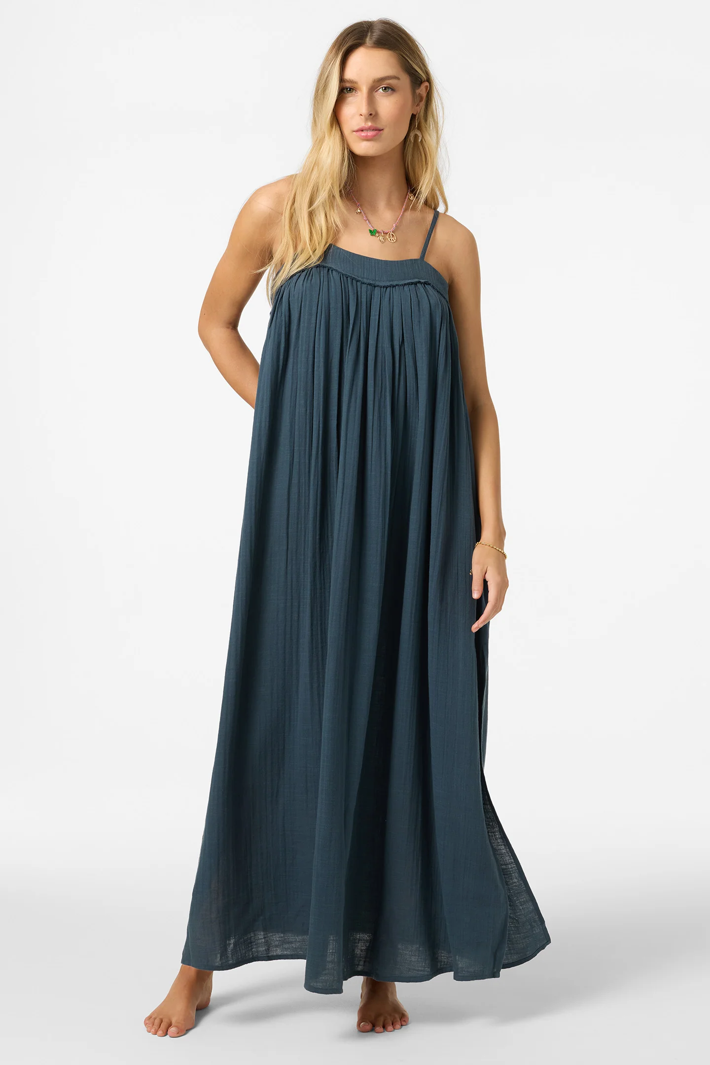 SALTWATER SOLIDS SAI MAXI COVERUP DRESS - Image 3