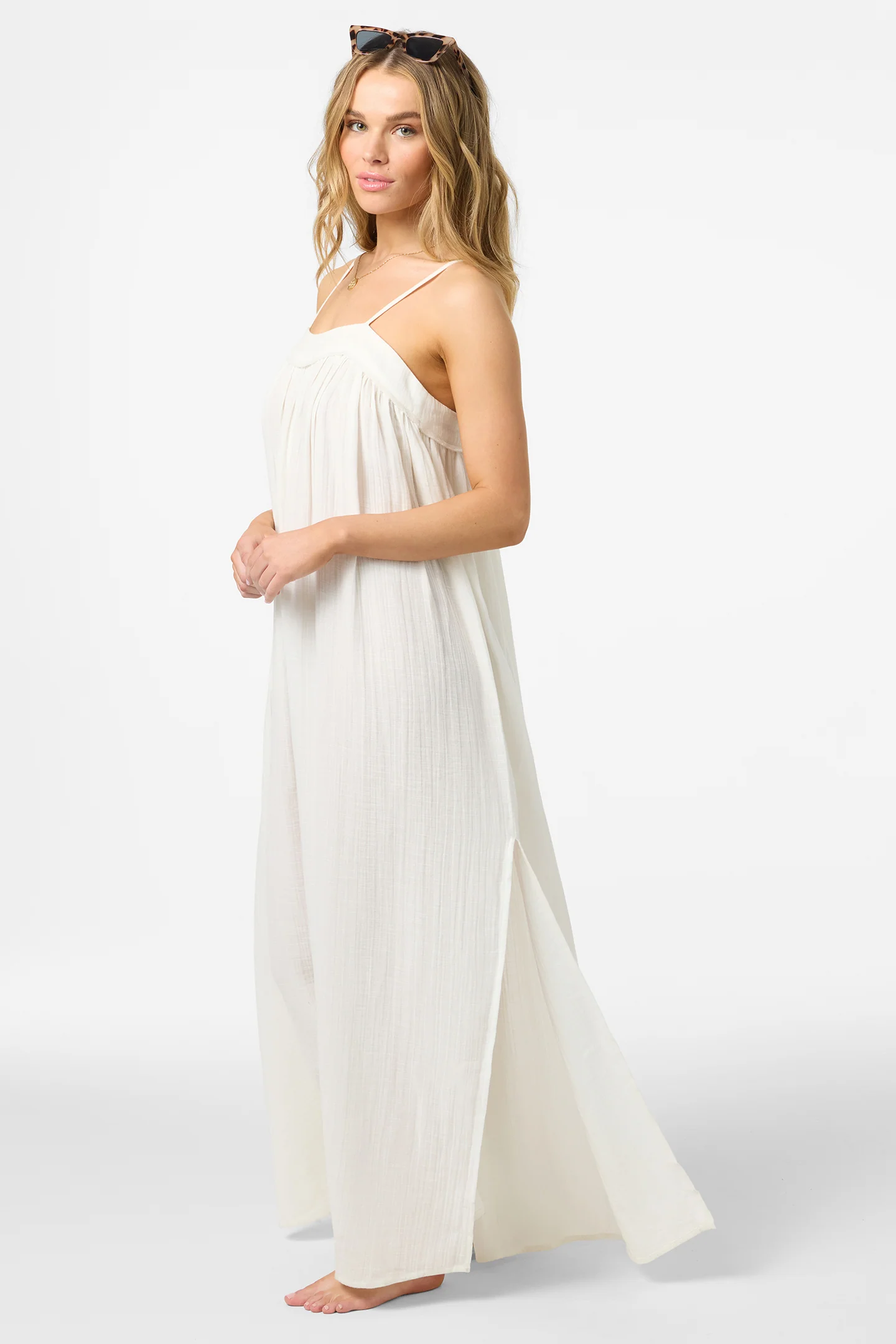 SALTWATER SOLIDS SAI MAXI COVERUP DRESS - Image 4