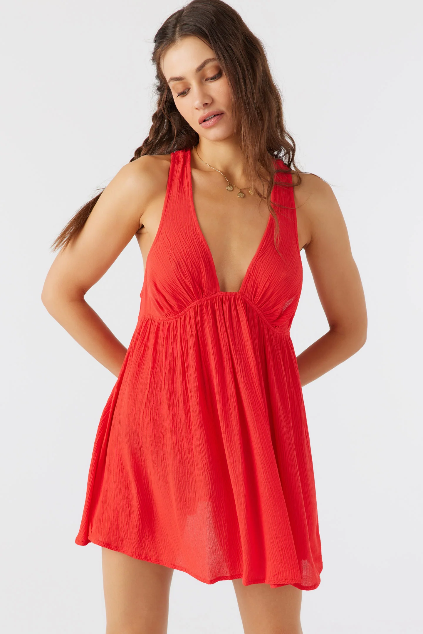 SALTWATER SOLIDS SARAH COVER UP - Image 7