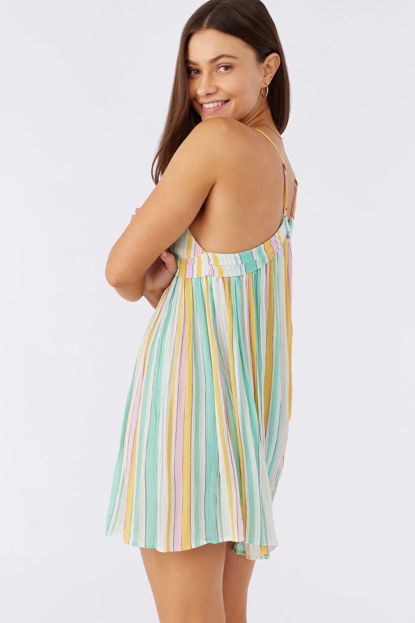 SALTWATER SOLIDS STRIPED AVERY COVERUP DRESS - Image 9