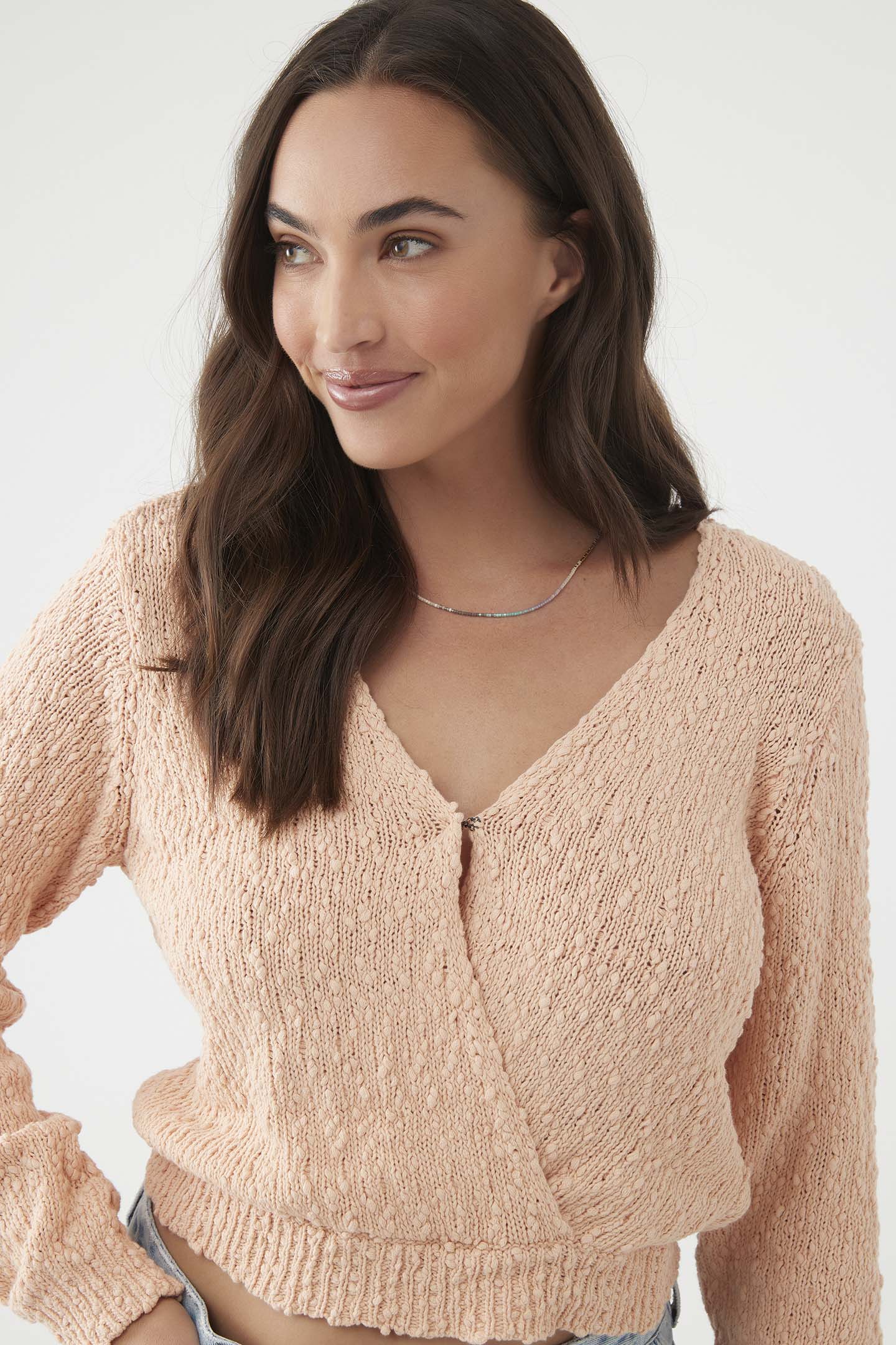 SEASIDE WRAP KNIT SWEATER - Image 2