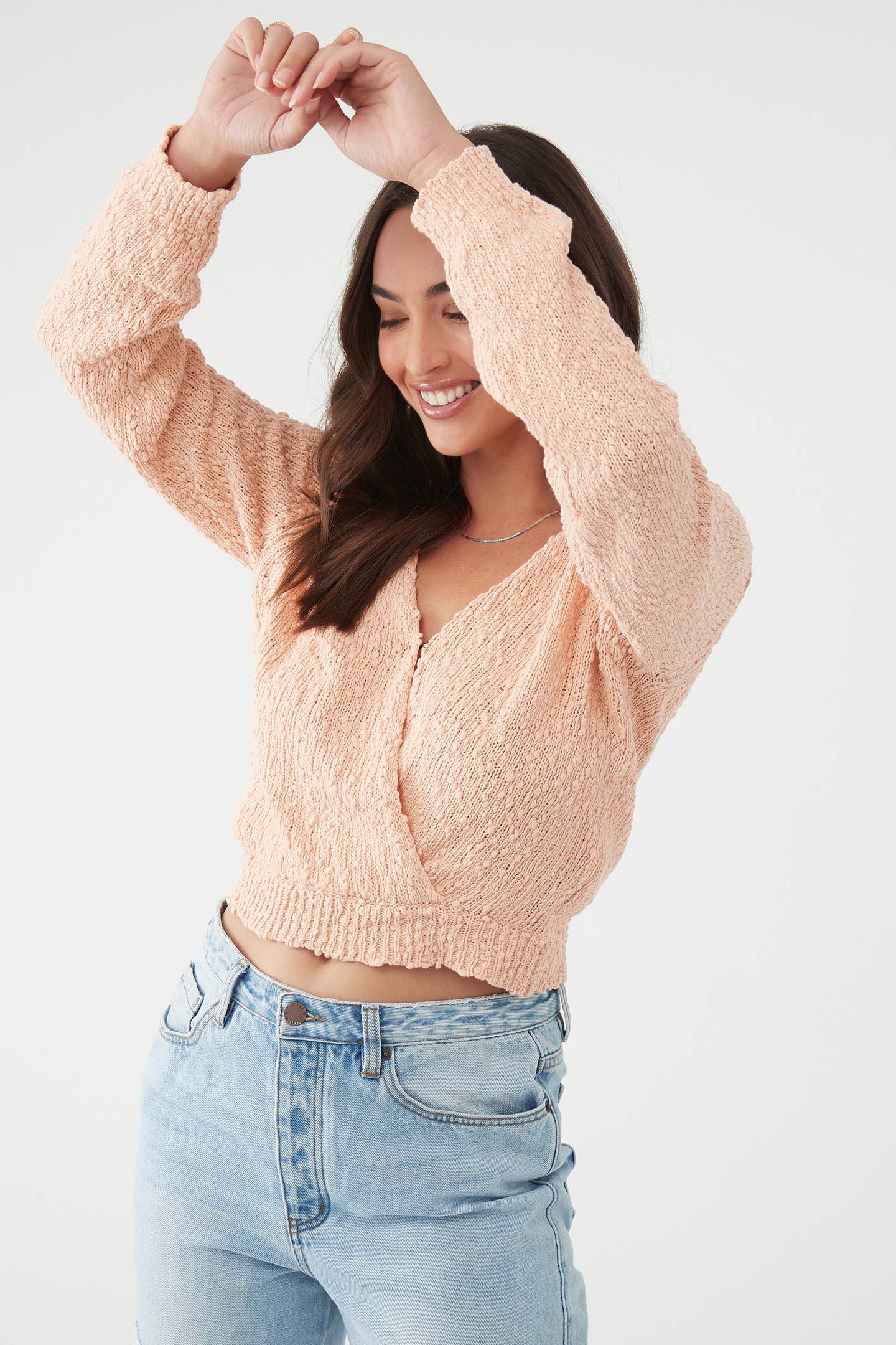 SEASIDE WRAP KNIT SWEATER - Image 3