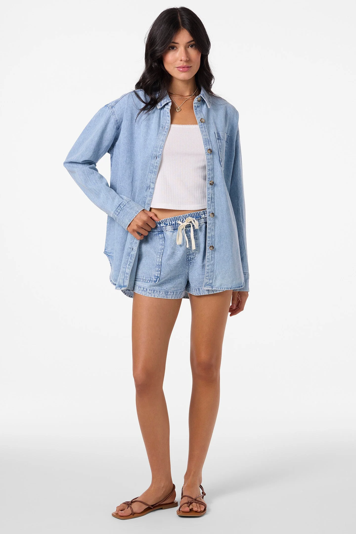 SEVIE SHACKET DENIM