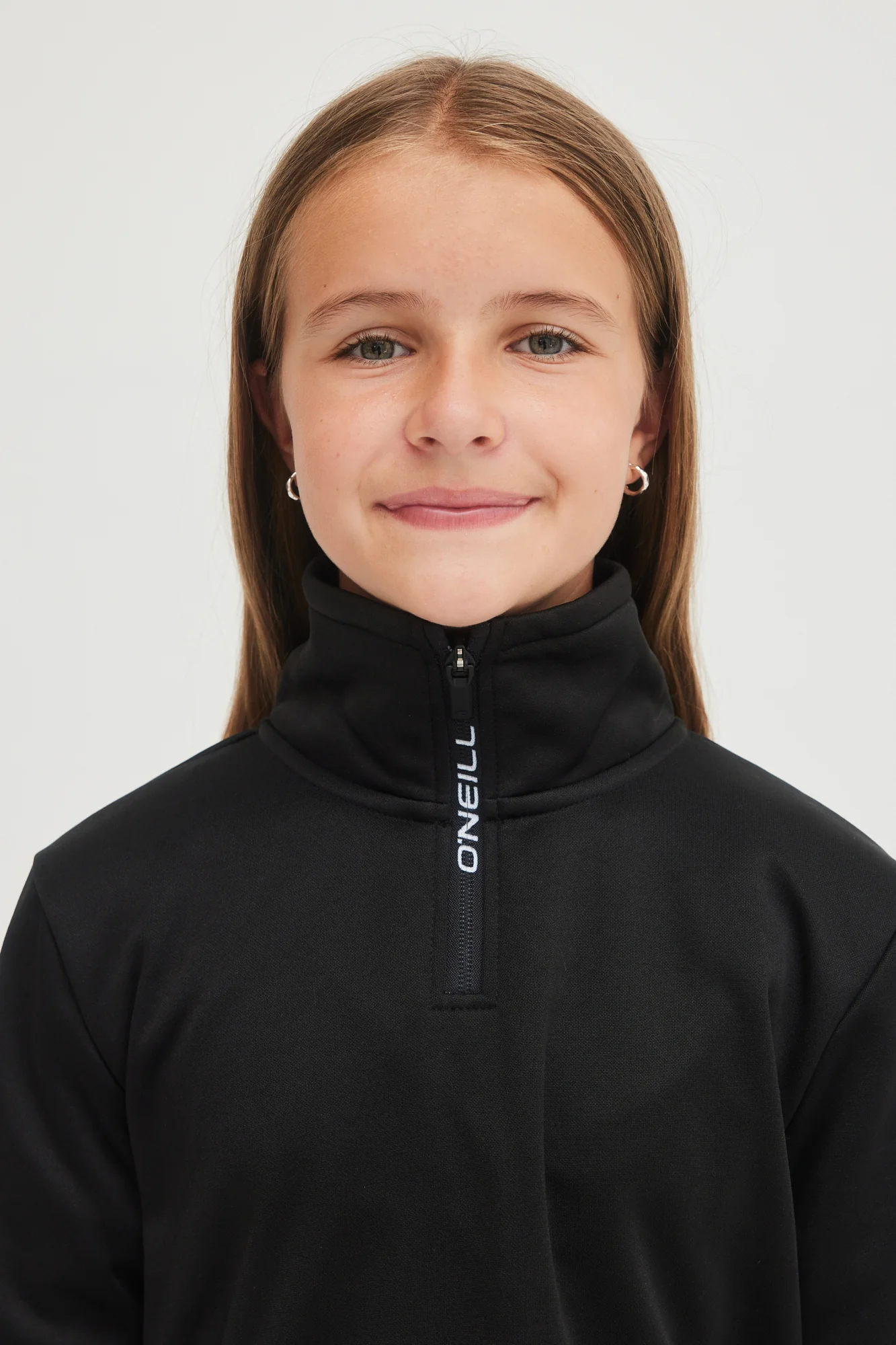 SOLID FLEECE HALF-ZIP - Image 2