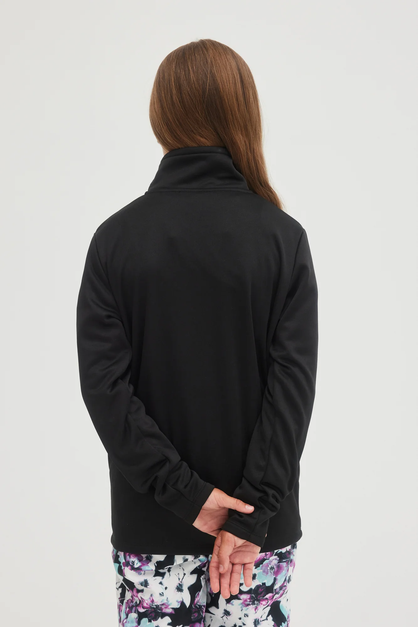 SOLID FLEECE HALF-ZIP - Image 3