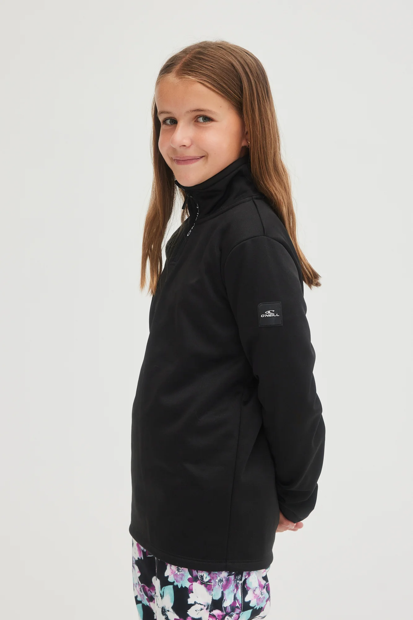SOLID FLEECE HALF-ZIP - Image 4