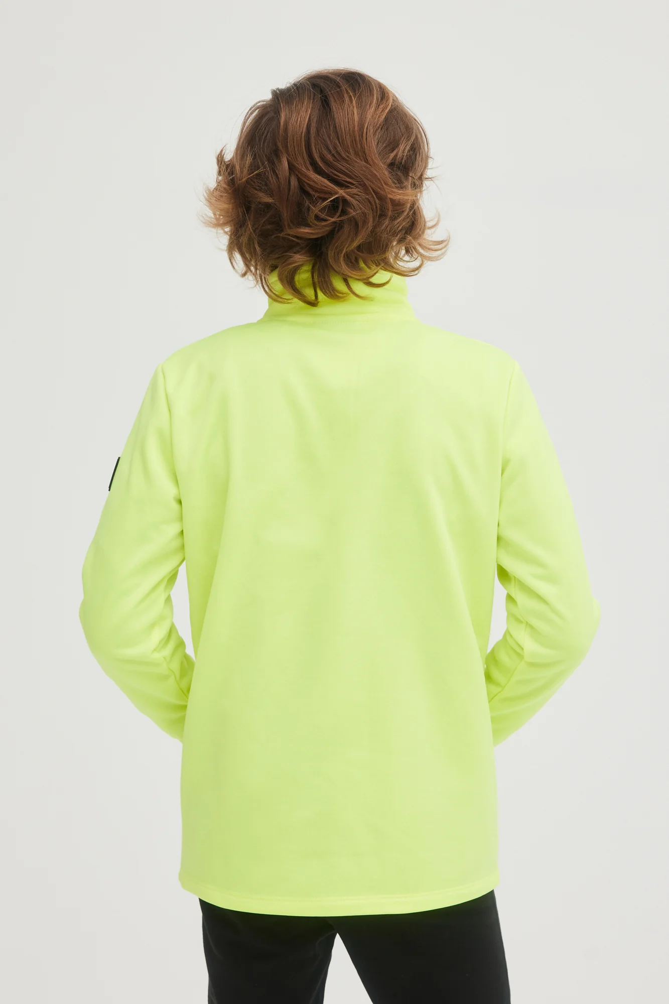 SOLID FLEECE HALF-ZIP - Image 3