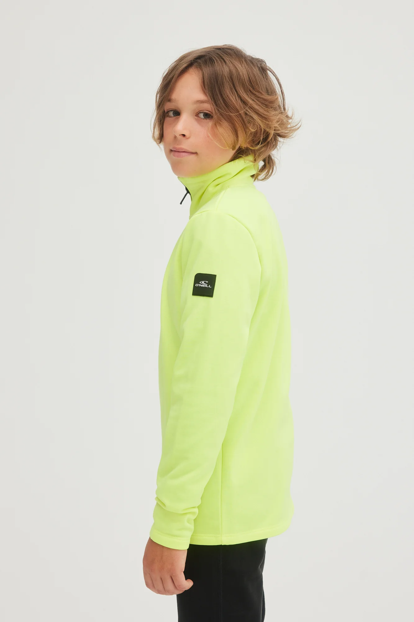 SOLID FLEECE HALF-ZIP - Image 4