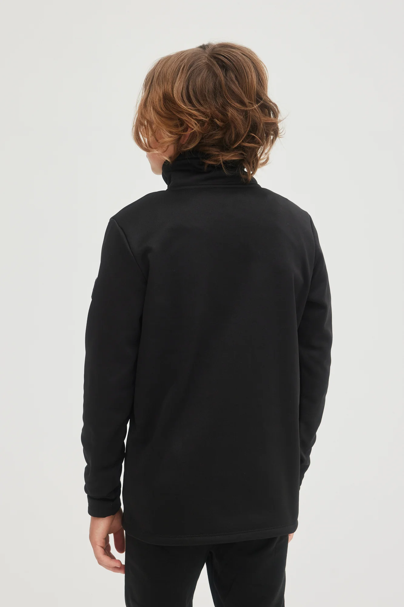 SOLID FLEECE HALF-ZIP - Image 3