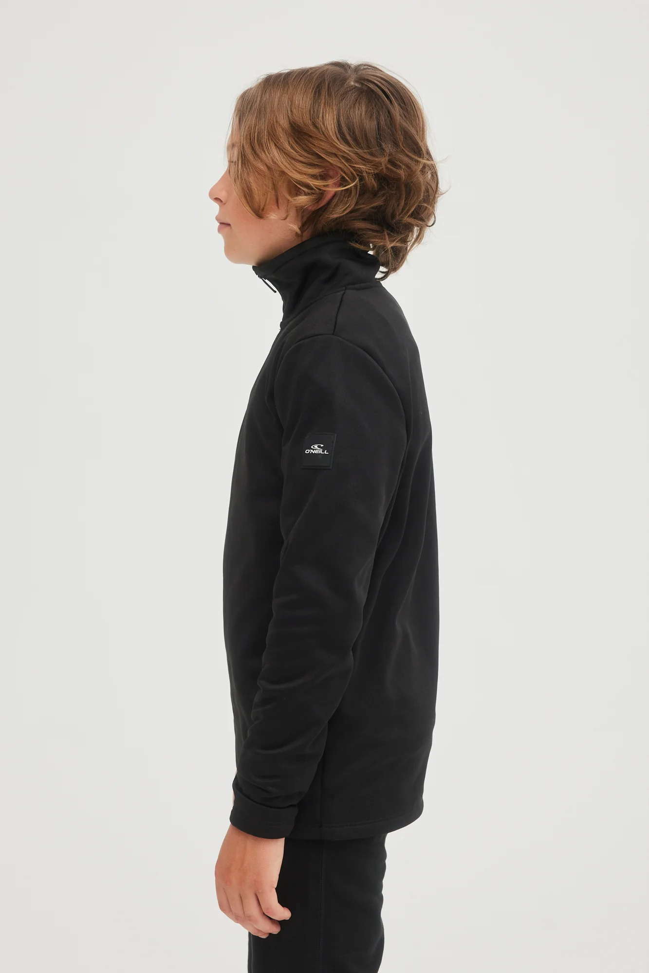 SOLID FLEECE HALF-ZIP - Image 4