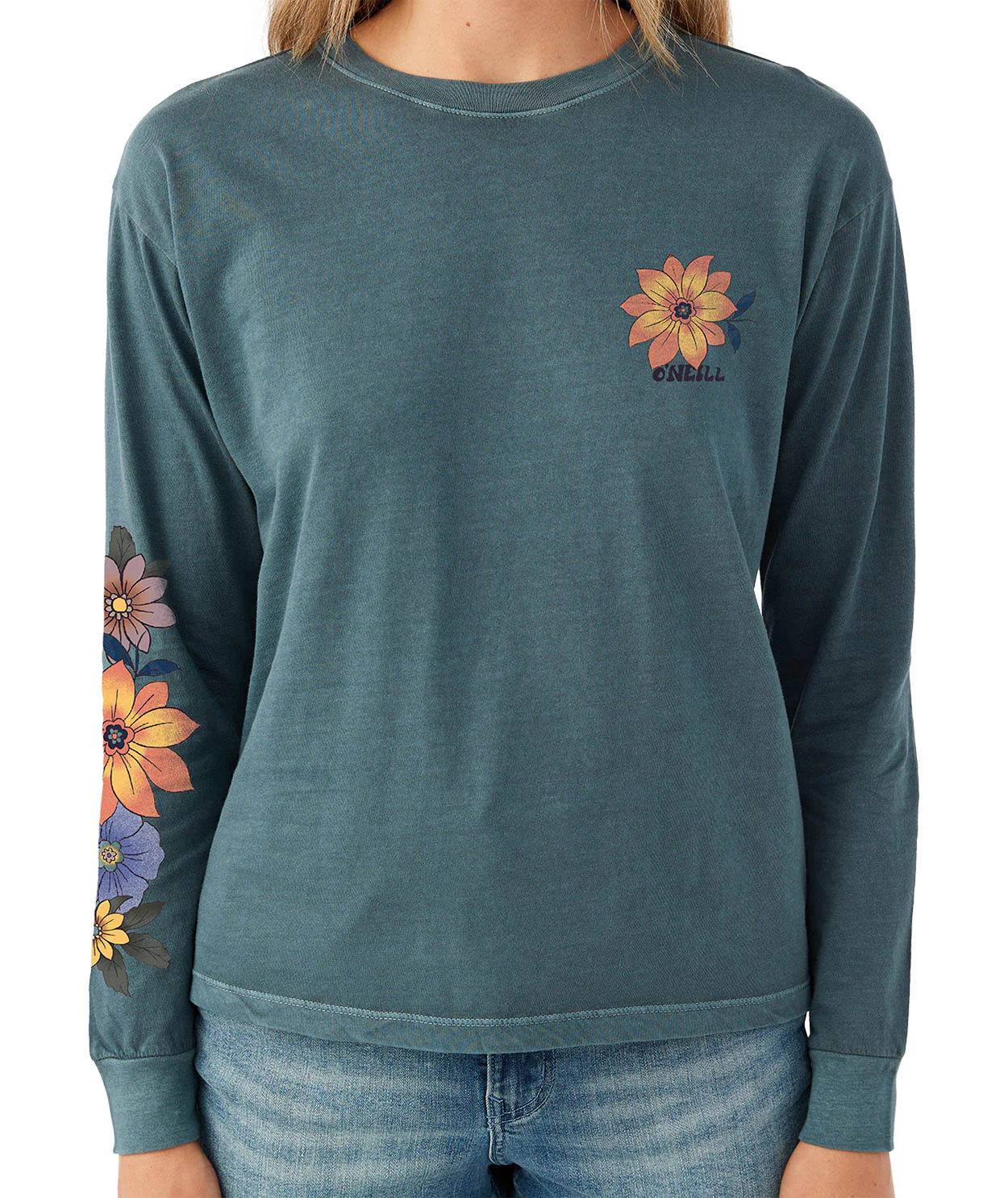TATUM FLORAL LONG SLEEVE TEE - Image 3