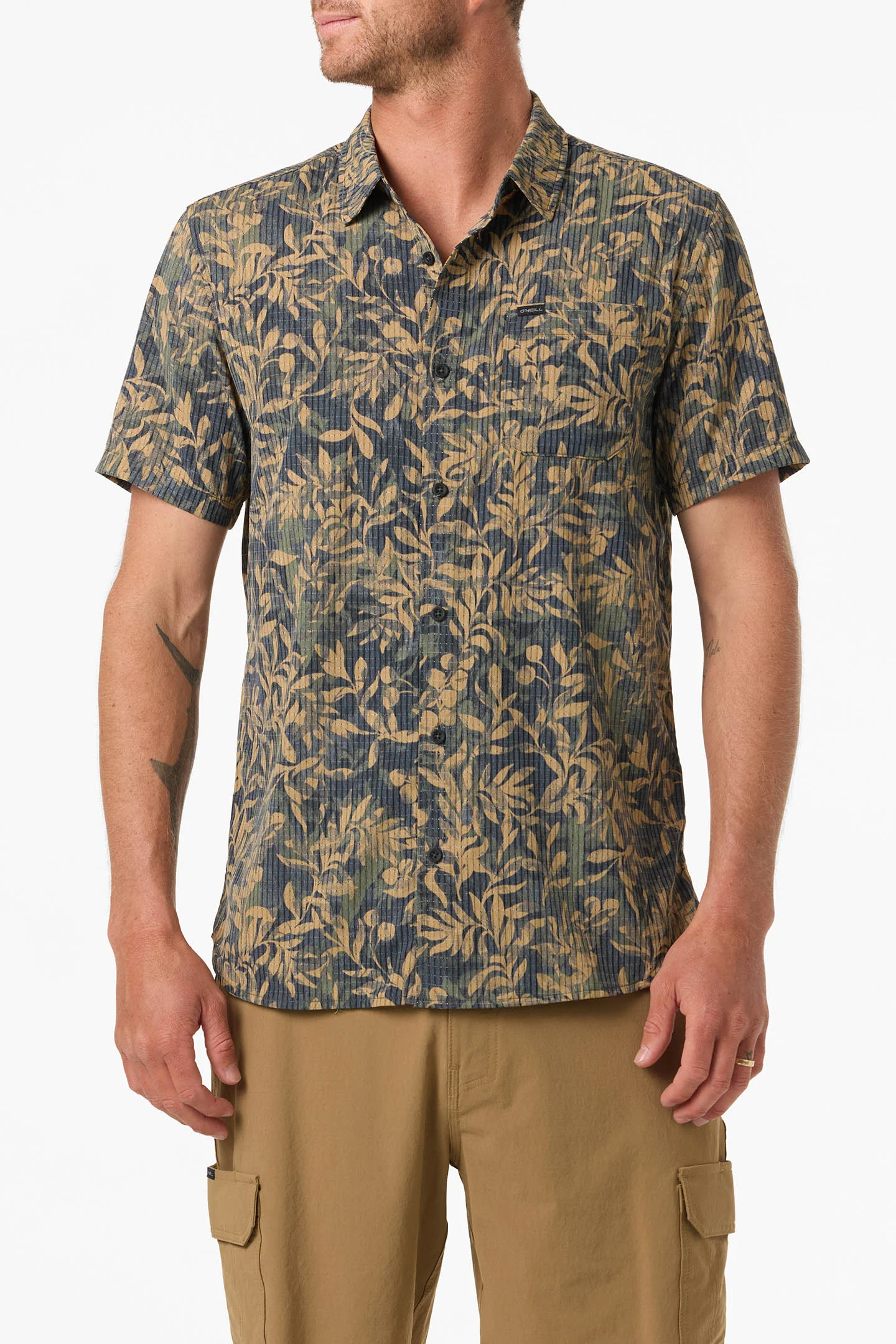 TRVLR PERFORATED PRINTED WOVEN SHIRT - Image 2