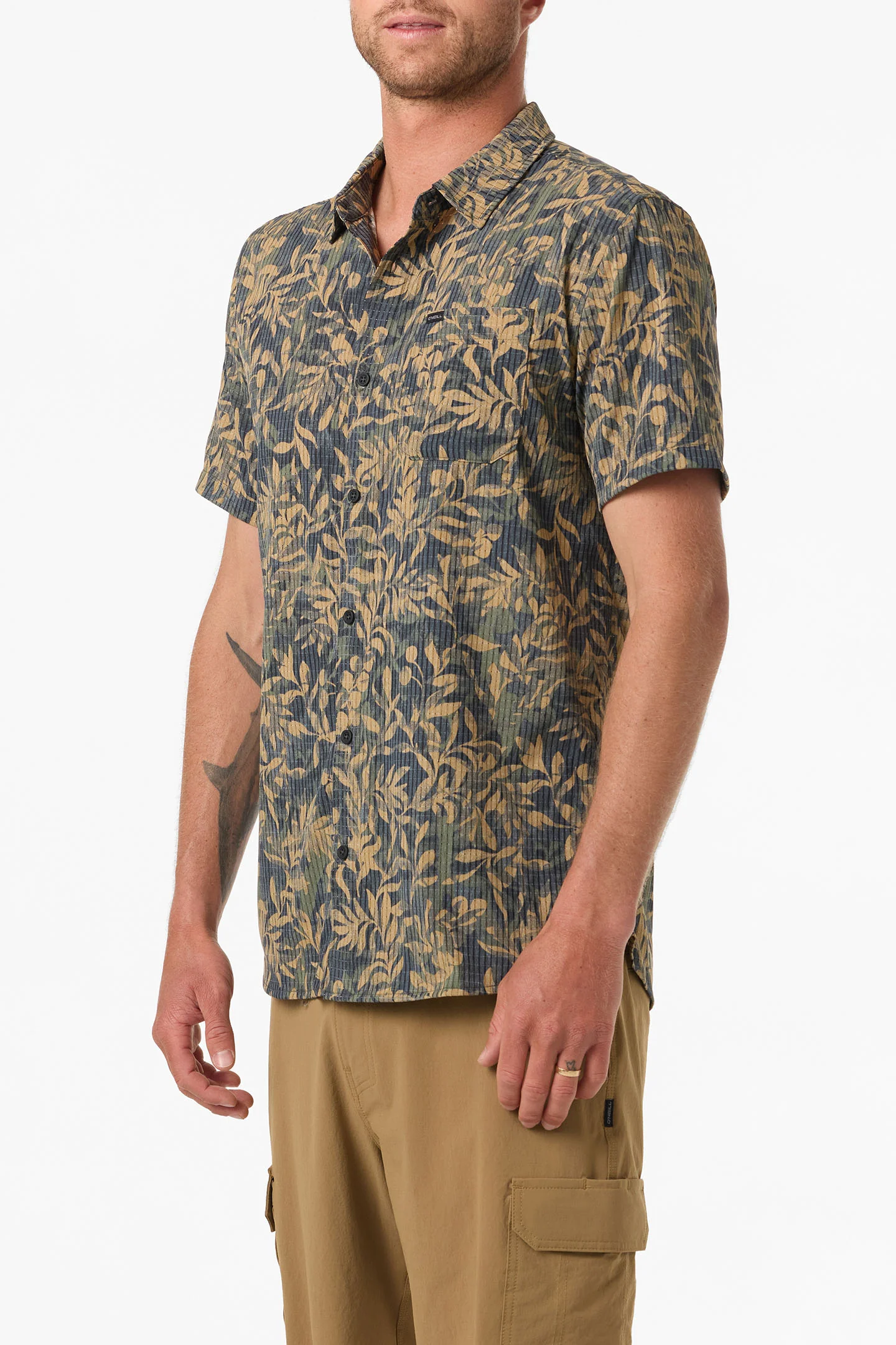 TRVLR PERFORATED PRINTED WOVEN SHIRT - Image 3