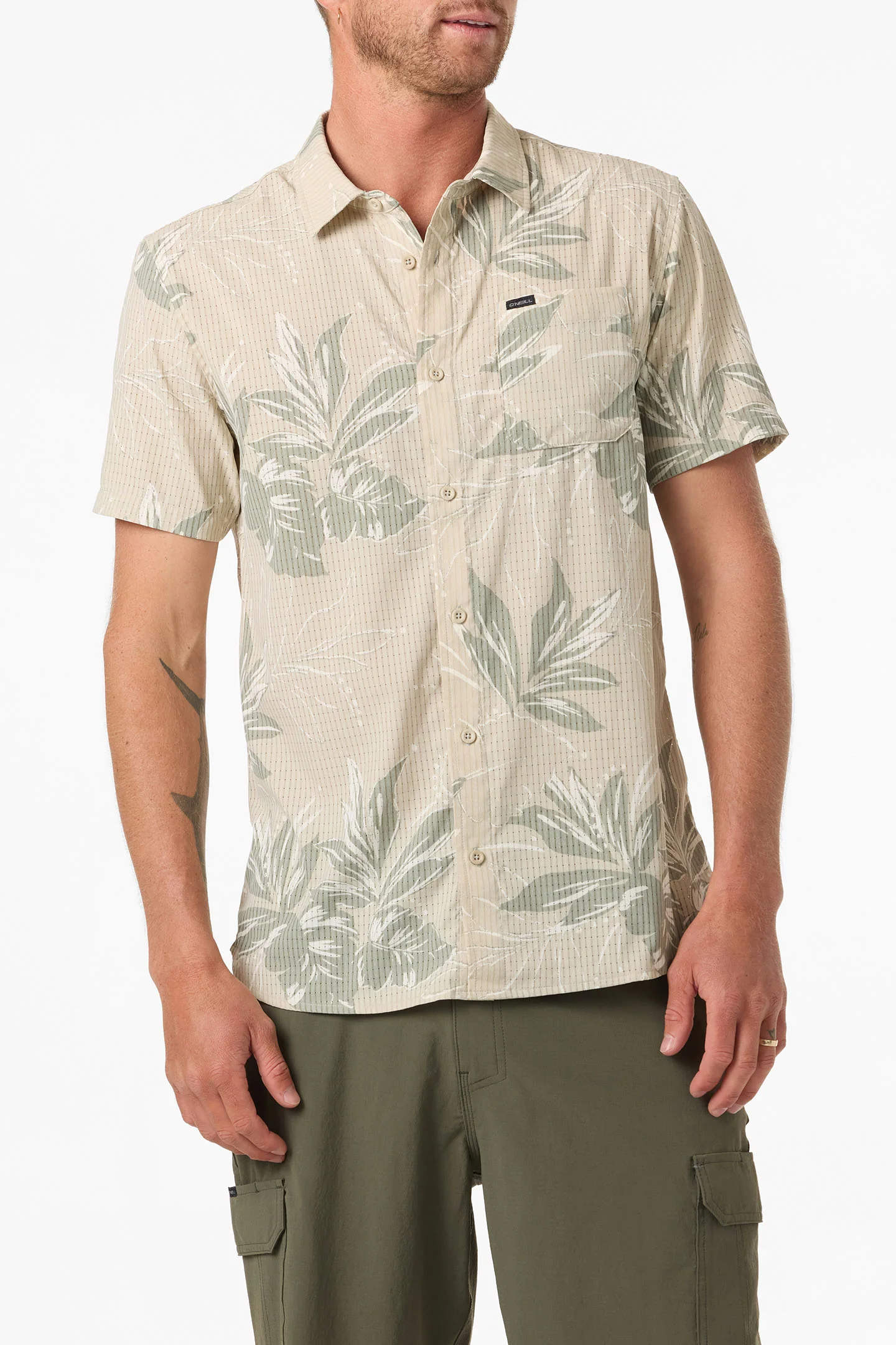 TRVLR PERFORATED PRINTED WOVEN SHIRT - Image 2