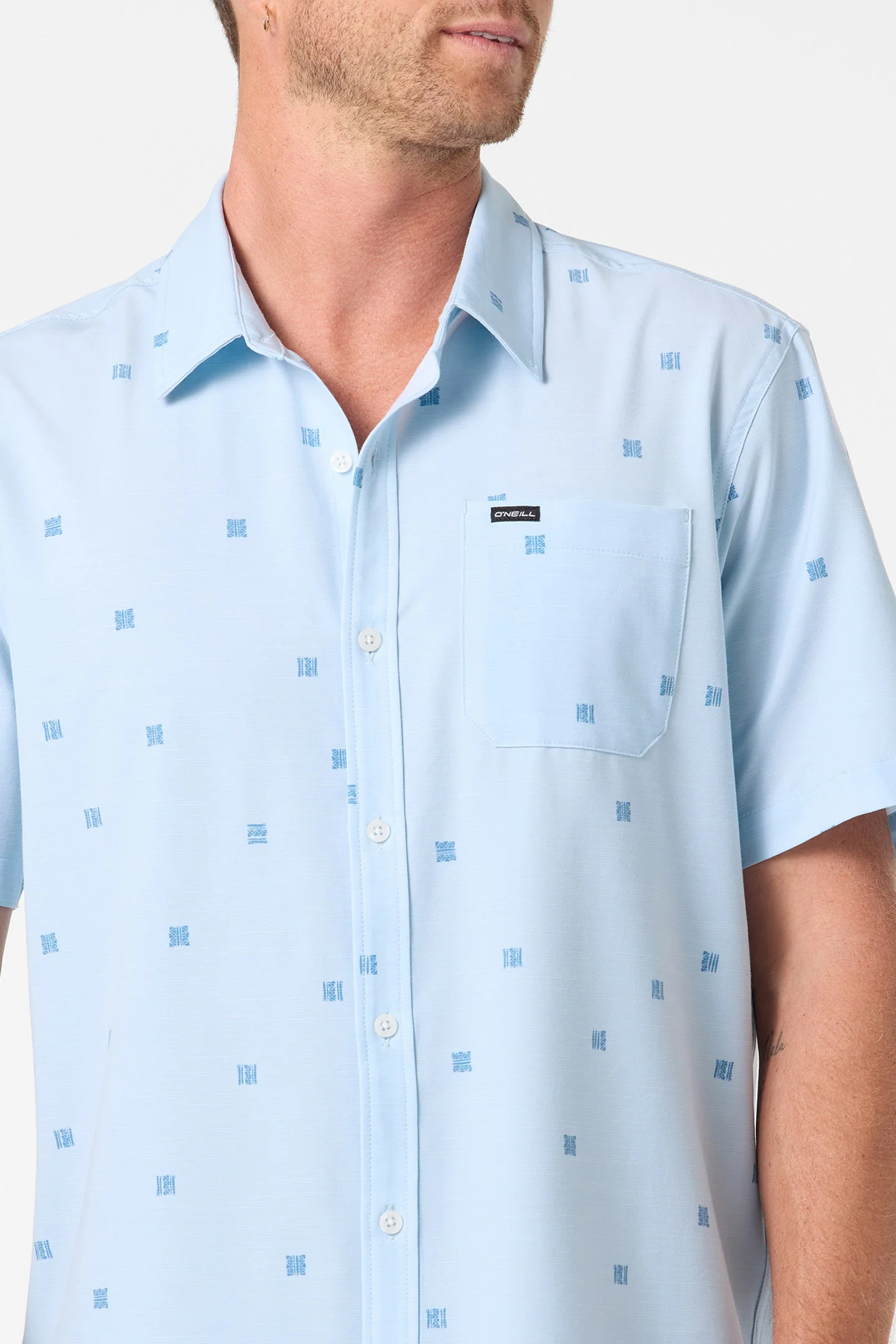UPF SLUB RELAXED SHORT SLEEVE WOVEN SHIRT - Image 4