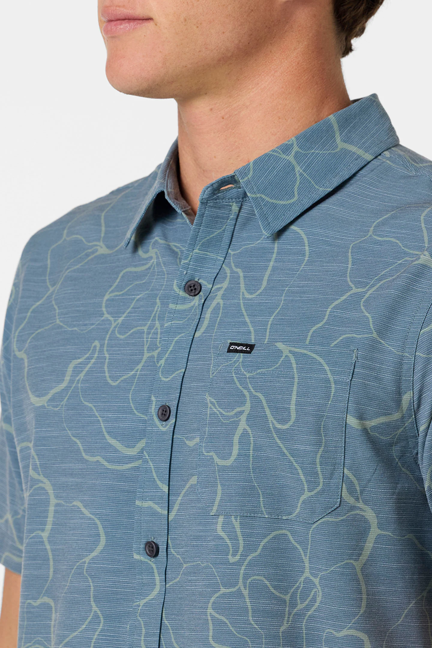 UPF SLUB RELAXED SHORT SLEEVE WOVEN SHIRT - Image 3