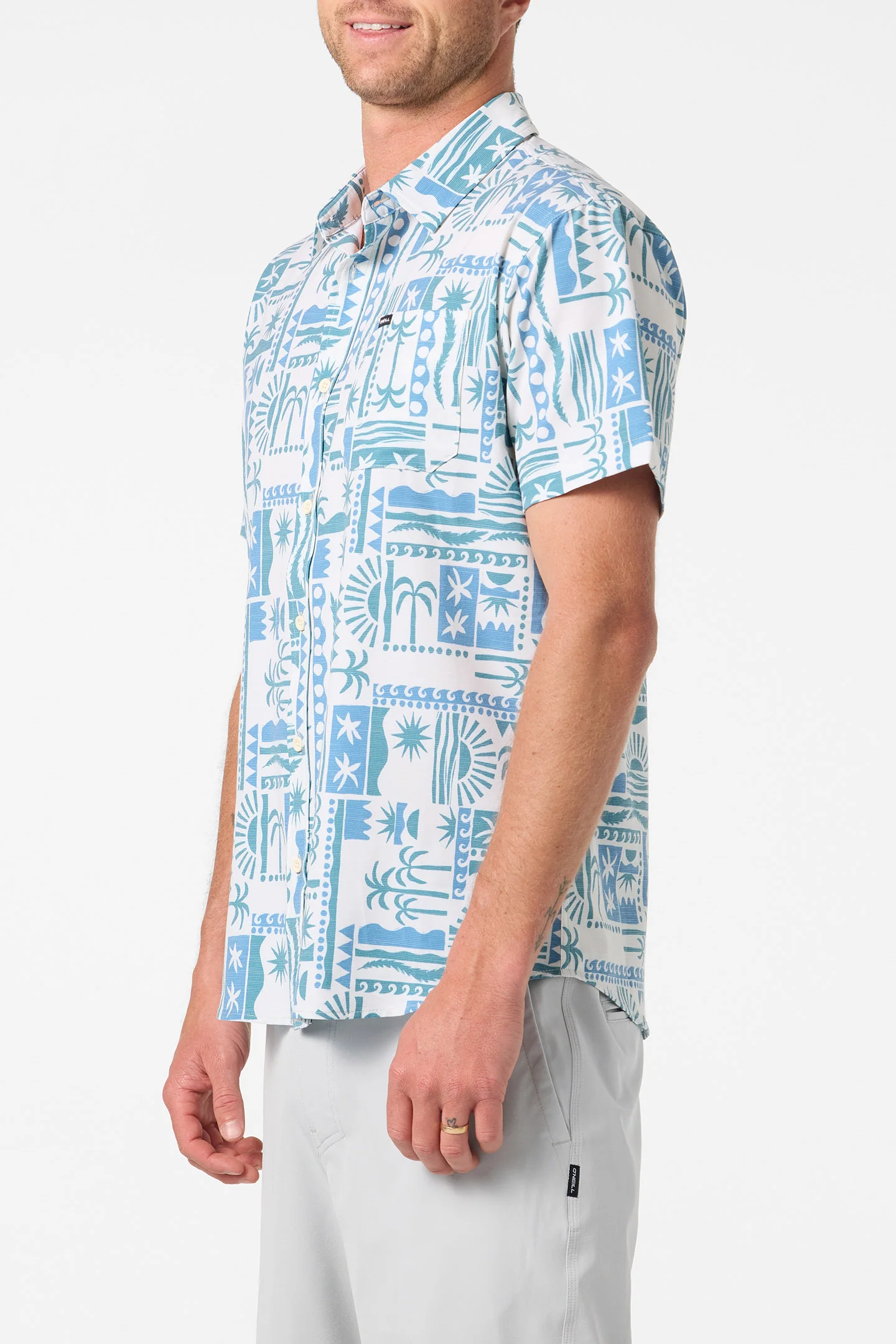UPF SLUB STANDARD SHORT SLEEVE WOVEN SHIRT - Image 2